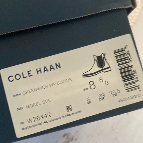 Cole Haan Greenwich Waterproof Suede Ankle Boots in Morel - Size 8.5 - Picture 3 of 12